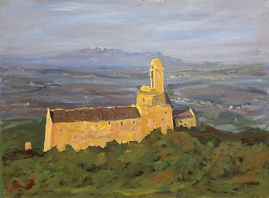 Olèrdola, Montserrat al fons